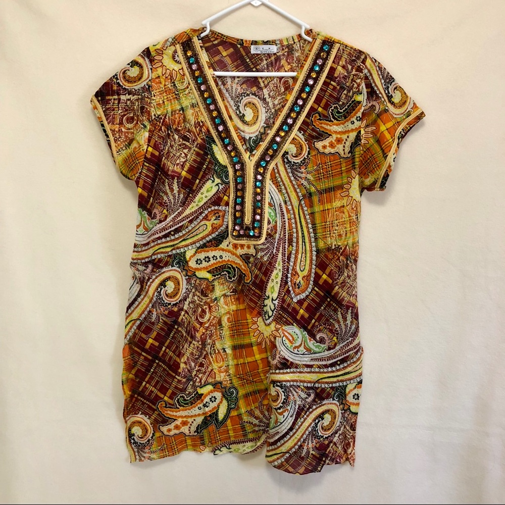 V-neck blouse